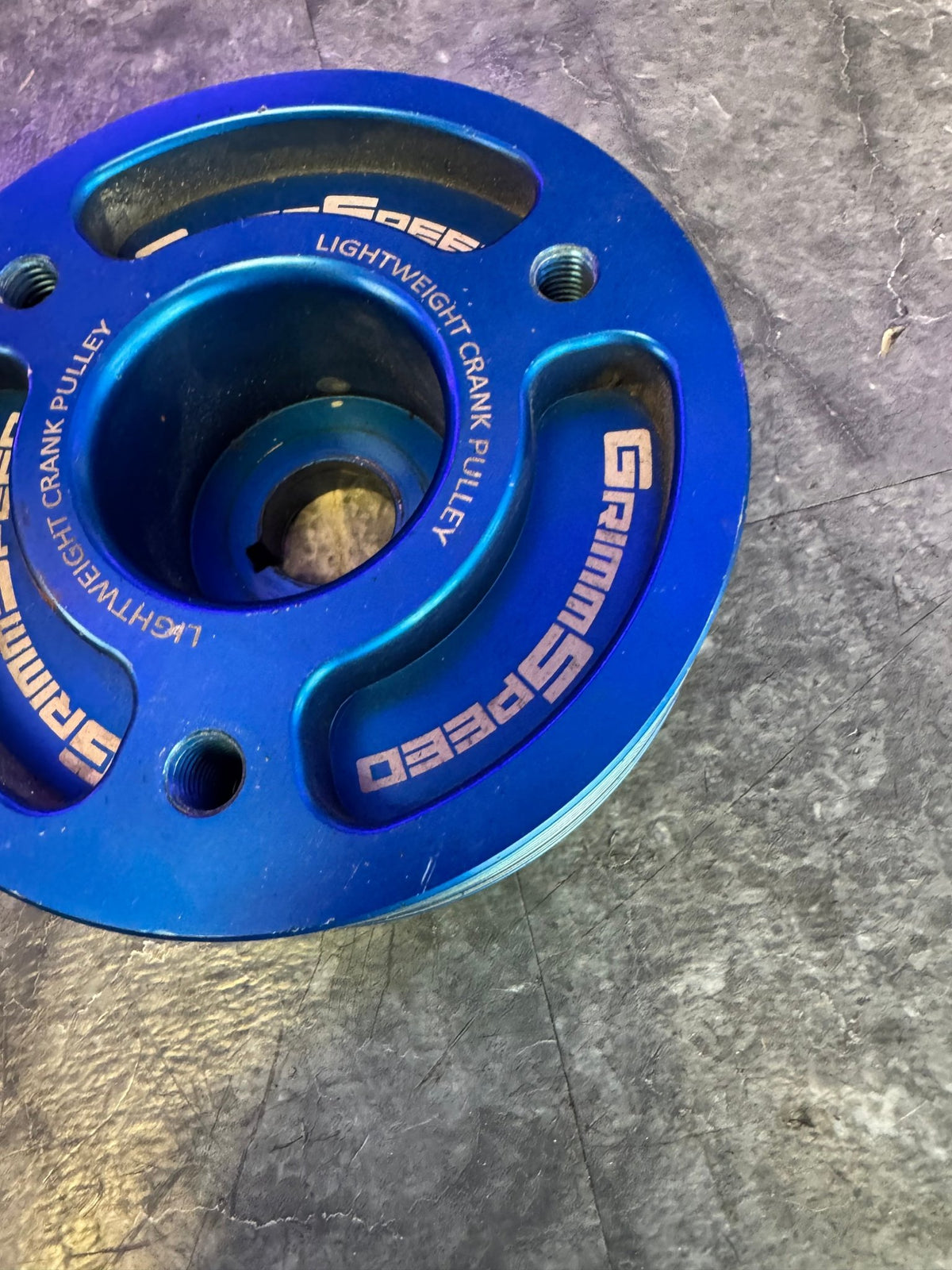 2004-2021 Subaru STi 2002-2014 WRX Grimmspeed Lightweight Crank Pulley Blue