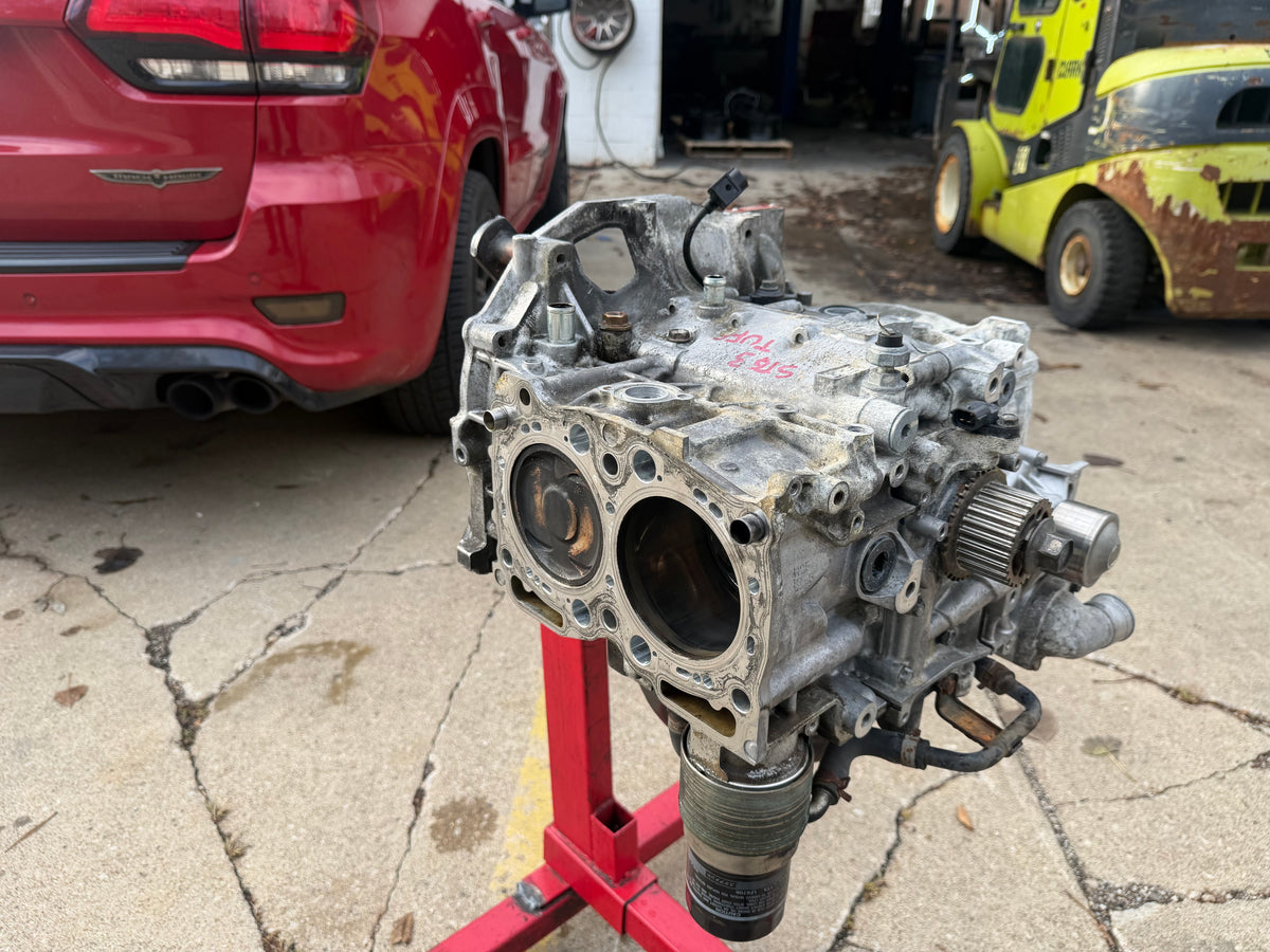 IAG STAGE 3 TUFF short block USED closed deck ej257 99.75 MM forged , I beam rods , arp rod bolts , nitrate crank , 1/2” drilled , ARP 1/2” studs included