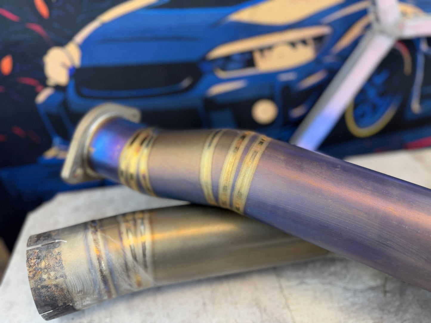 NOBLE full TI titanium catback exhaust system 08-21 Subaru wrx & STi