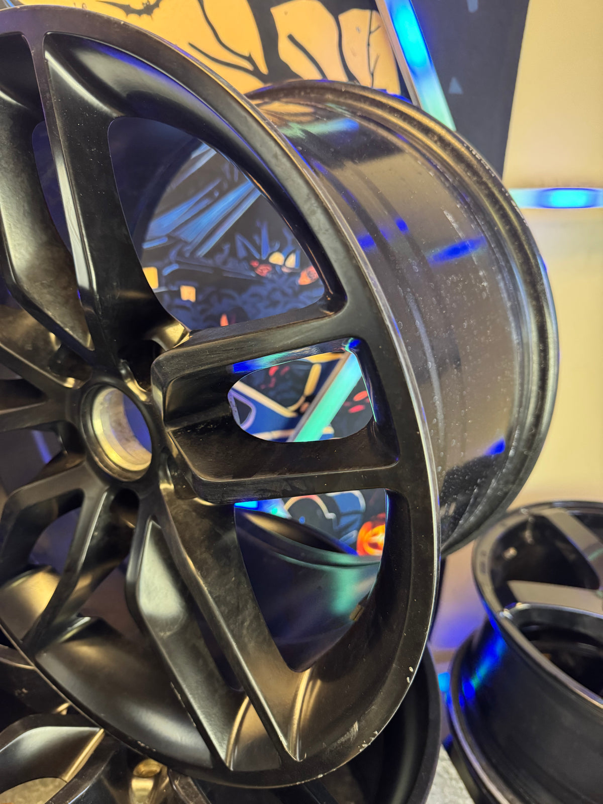 Aftermarket OE CV27 C7 Corvette Stingray Style Wheels Set Of 4 17x9.5 +54 5x120.65