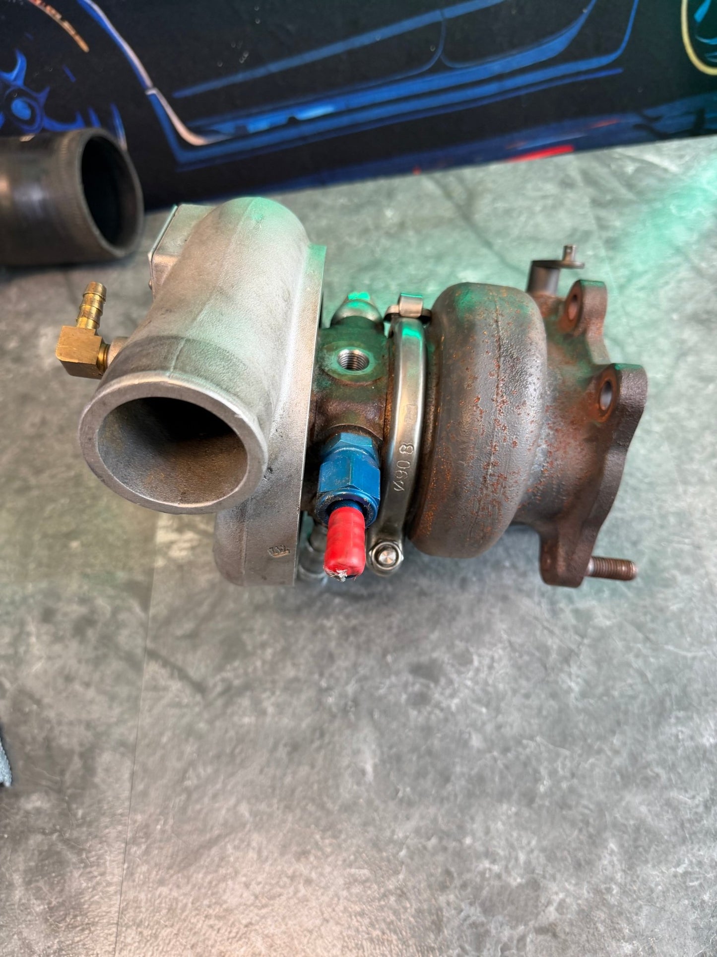 FP BLUE turbo charger Subaru STi & wrx 84 mm FAP cover JOURNAL BEARING WELDED BILLET