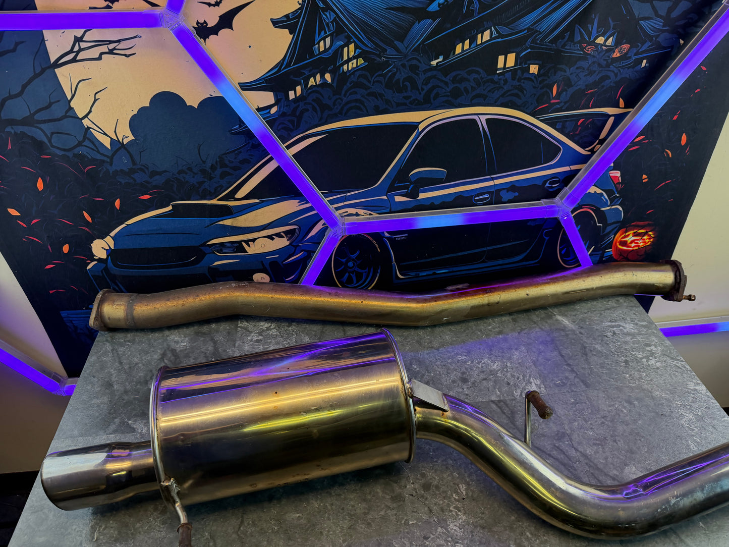 SPT oem optional catback exhaust system 3” Subaru STi 2004 - 2007 & wrx 2002 - 2007