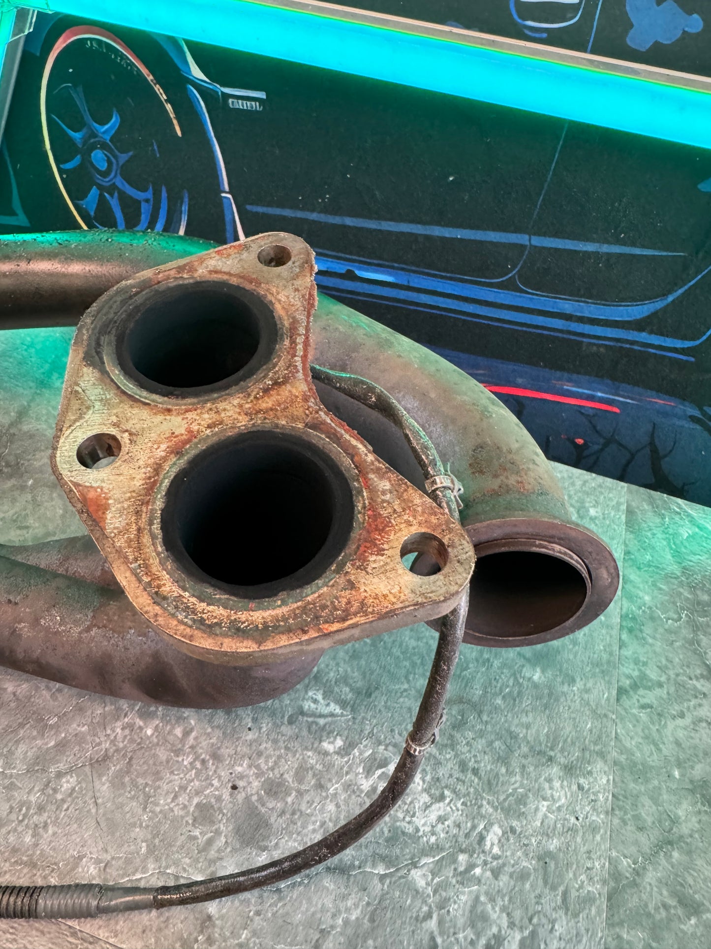 2004-2021 Subaru WRX STi Killer B EL Exhaust Manifold Headers Kit With V-Band Up Pipe DAMAGED