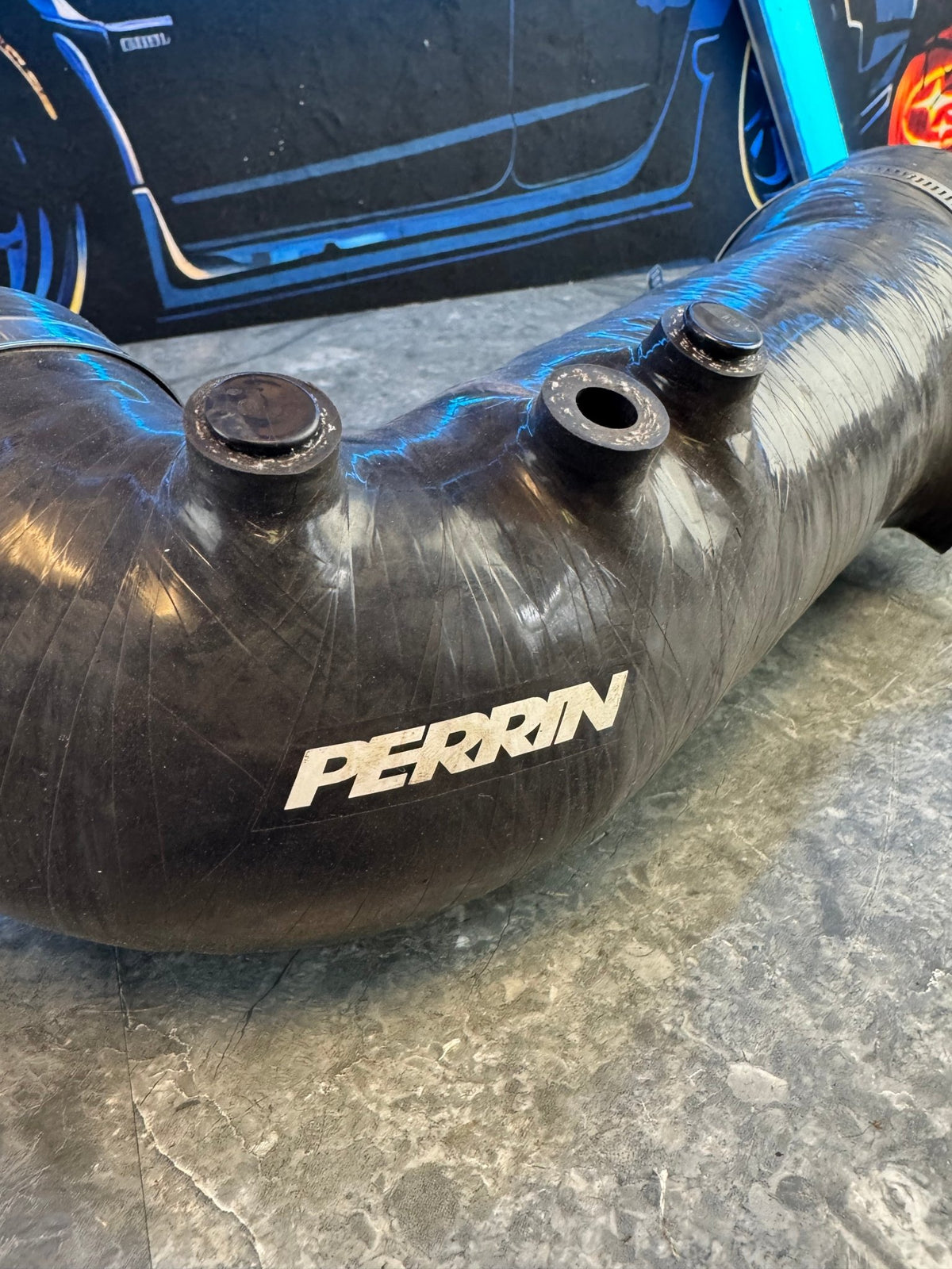2008-2021 Subaru WRX STi Perrin 84mm Turbo Inlet FP Turbo Size Black
