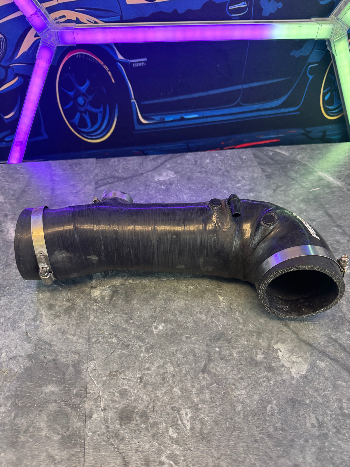2008-2021 Subaru WRX STi Perrin 84mm Turbo Inlet FP Turbo Size Black
