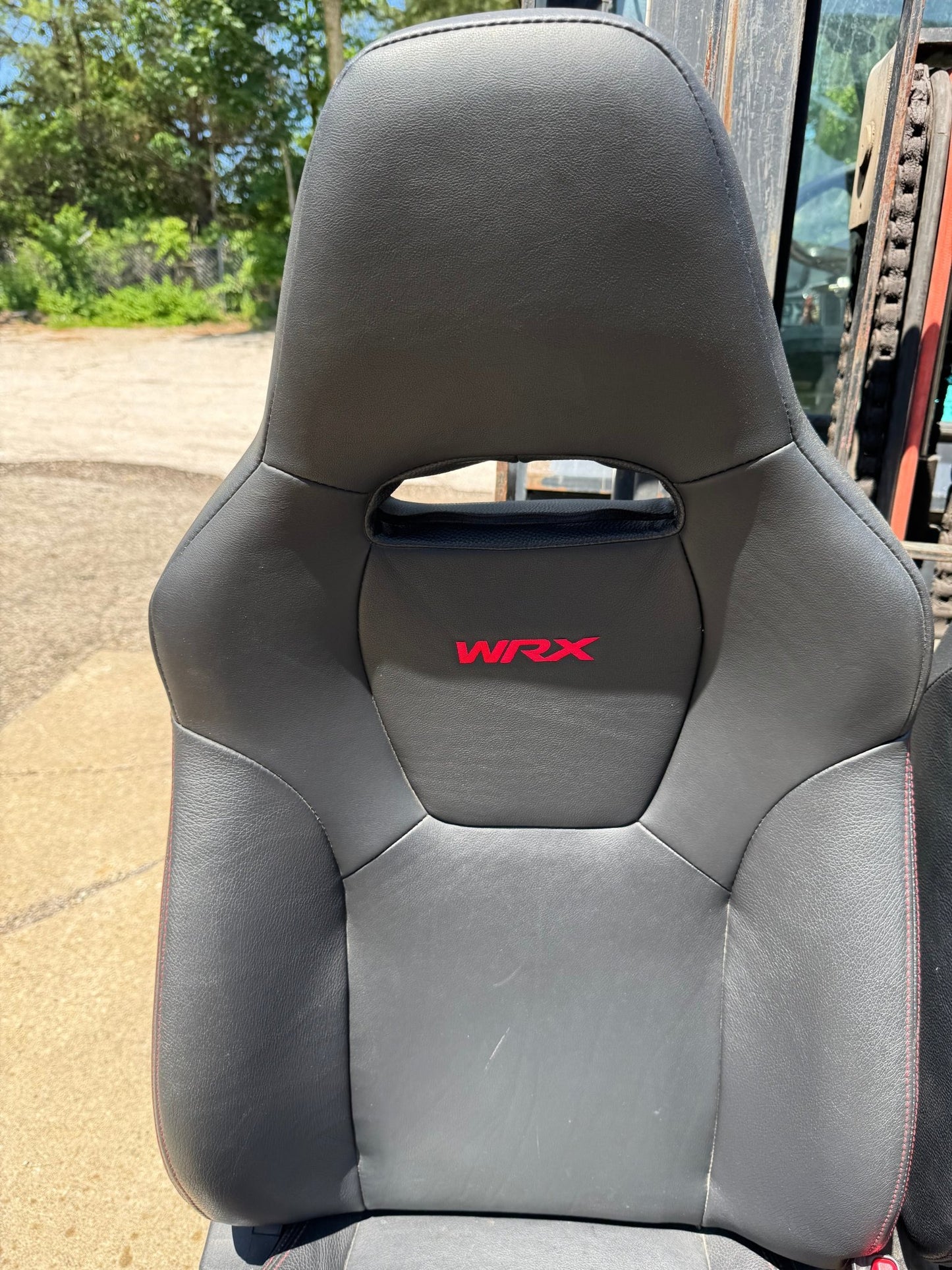 2008-2014 Subaru WRX OEM Seat Set Passenger Driver Front Leather Heated Seats Pair