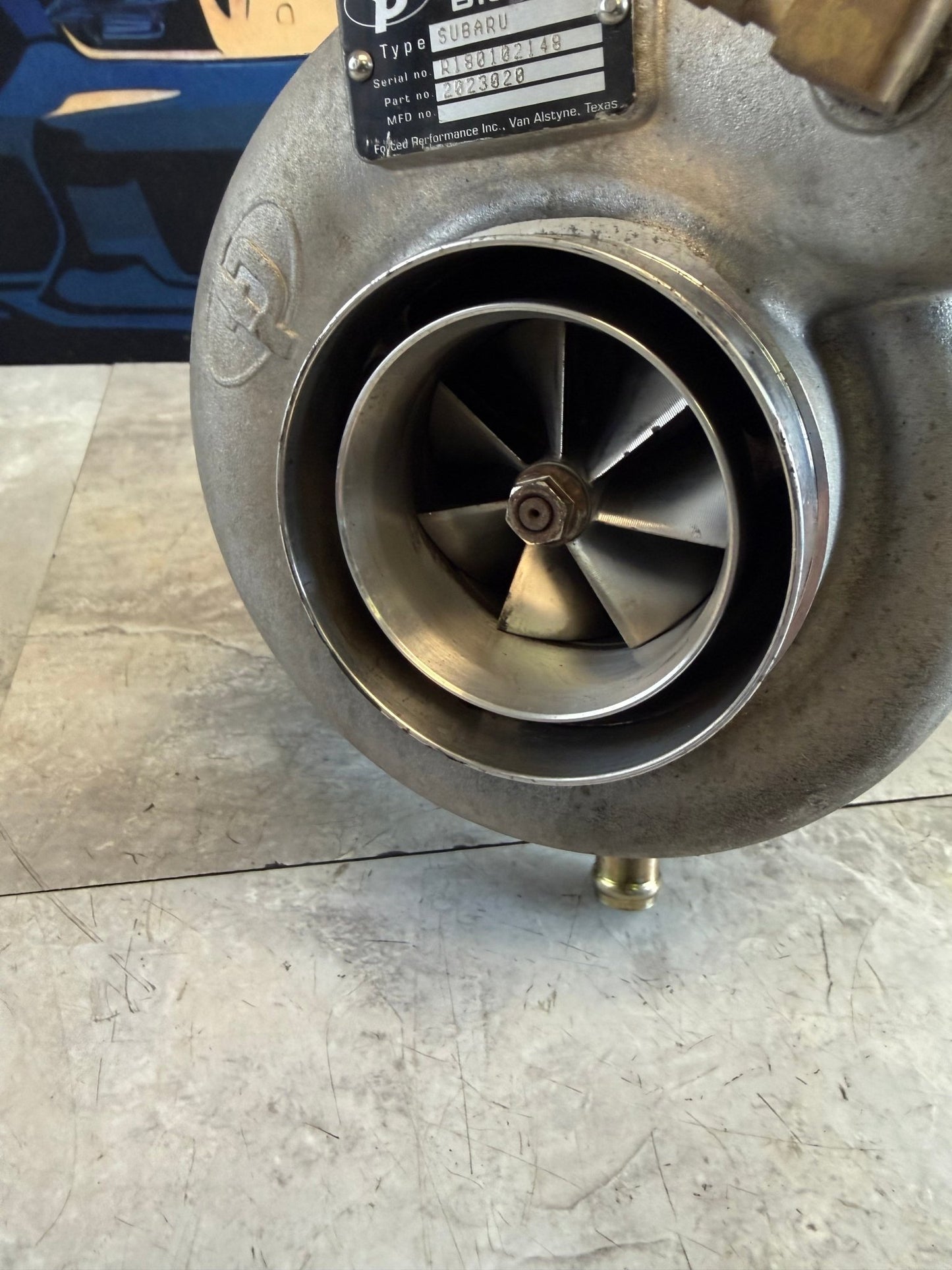 FP black turbo Subaru STi & wrx 3.25” compressor cover , billet , journal bearing, 10 cm turbine, welded