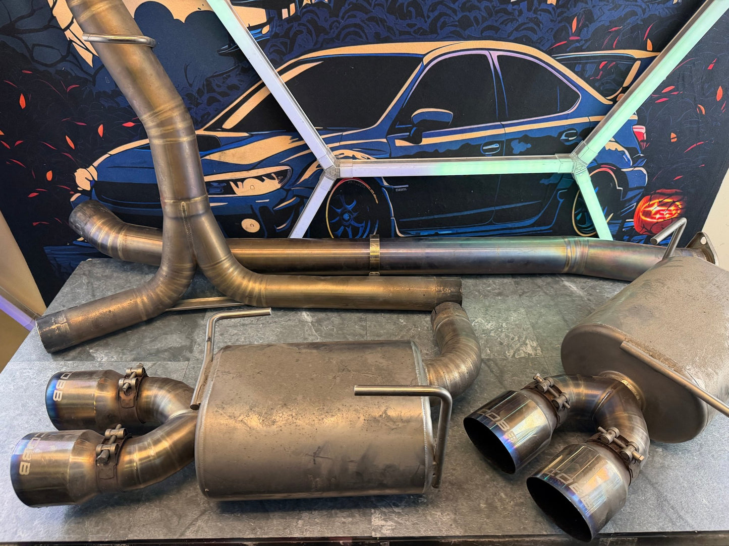 COBB TUNING 2011 - 2021 Subaru sti & wrx FULL TI titanium catback exhaust quad tip