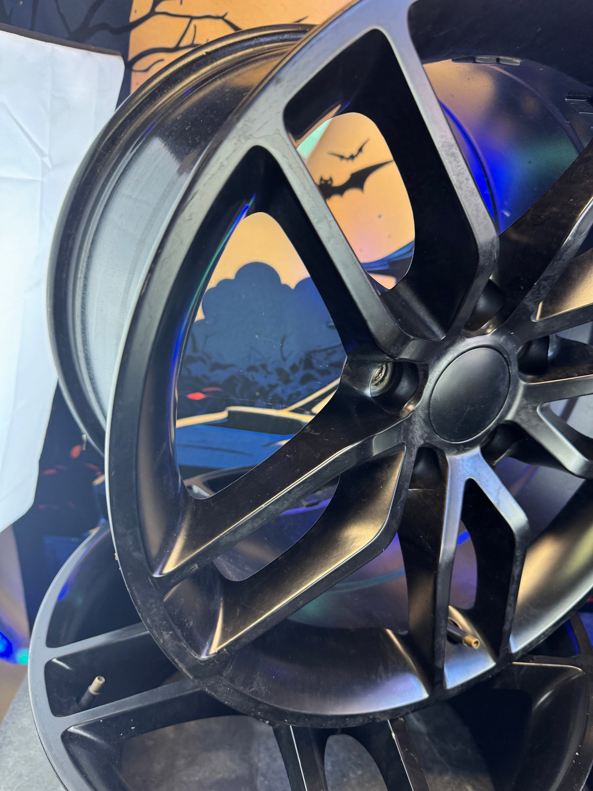 Aftermarket OE CV27 C7 Corvette Stingray Style Wheels Set Of 4 17x9.5 +54 5x120.65