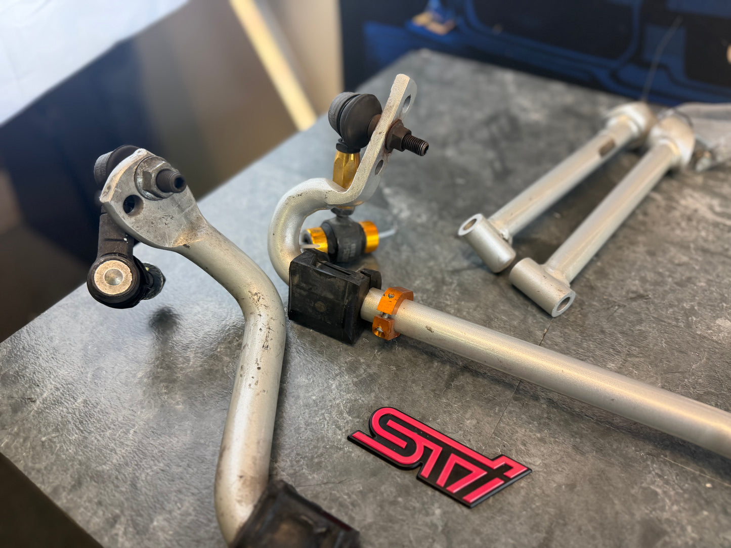 WHITELINE front and rear sway bars 2015 - 2021 STi 22 mm & 26 MM w/ end links NICE SHAPE
