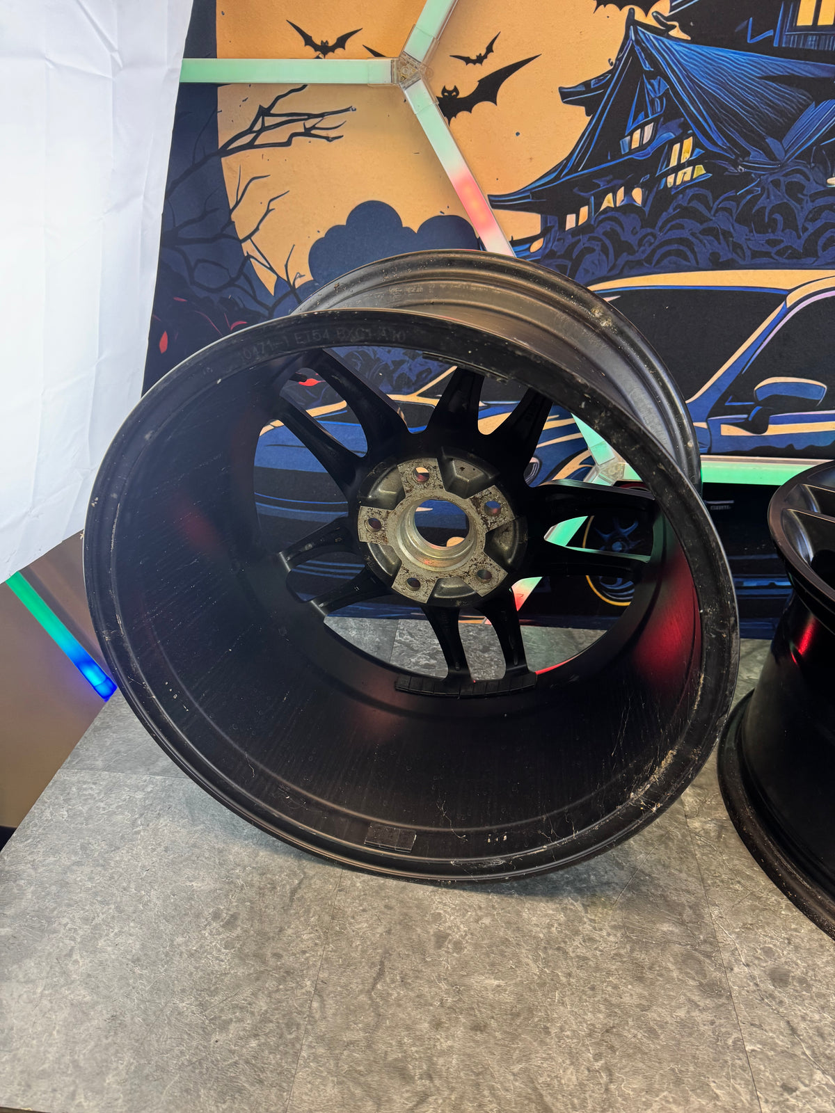 Aftermarket OE CV27 C7 Corvette Stingray Style Wheels Set Of 4 17x9.5 +54 5x120.65