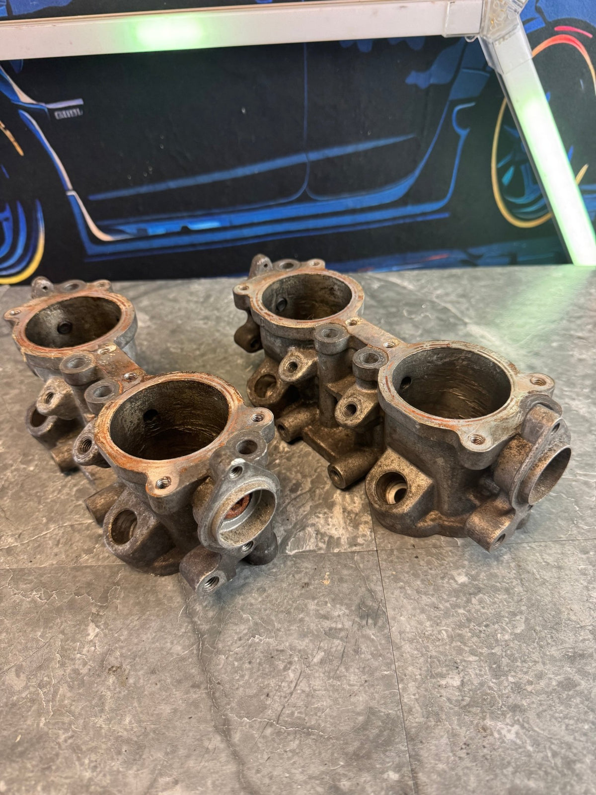 2002-2007 Subaru Impreza WRX STi OEM Engine Intake Manifold TGV Assembly Tumble Generator Valve Deletes Top Feed