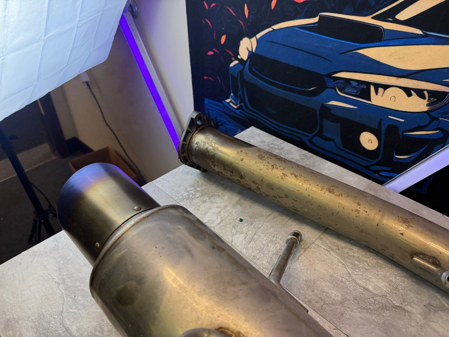 Invidia N1 cat back TI tip race mid pipe& axle back Subaru   Exhaust For 02-07 WRX/STi