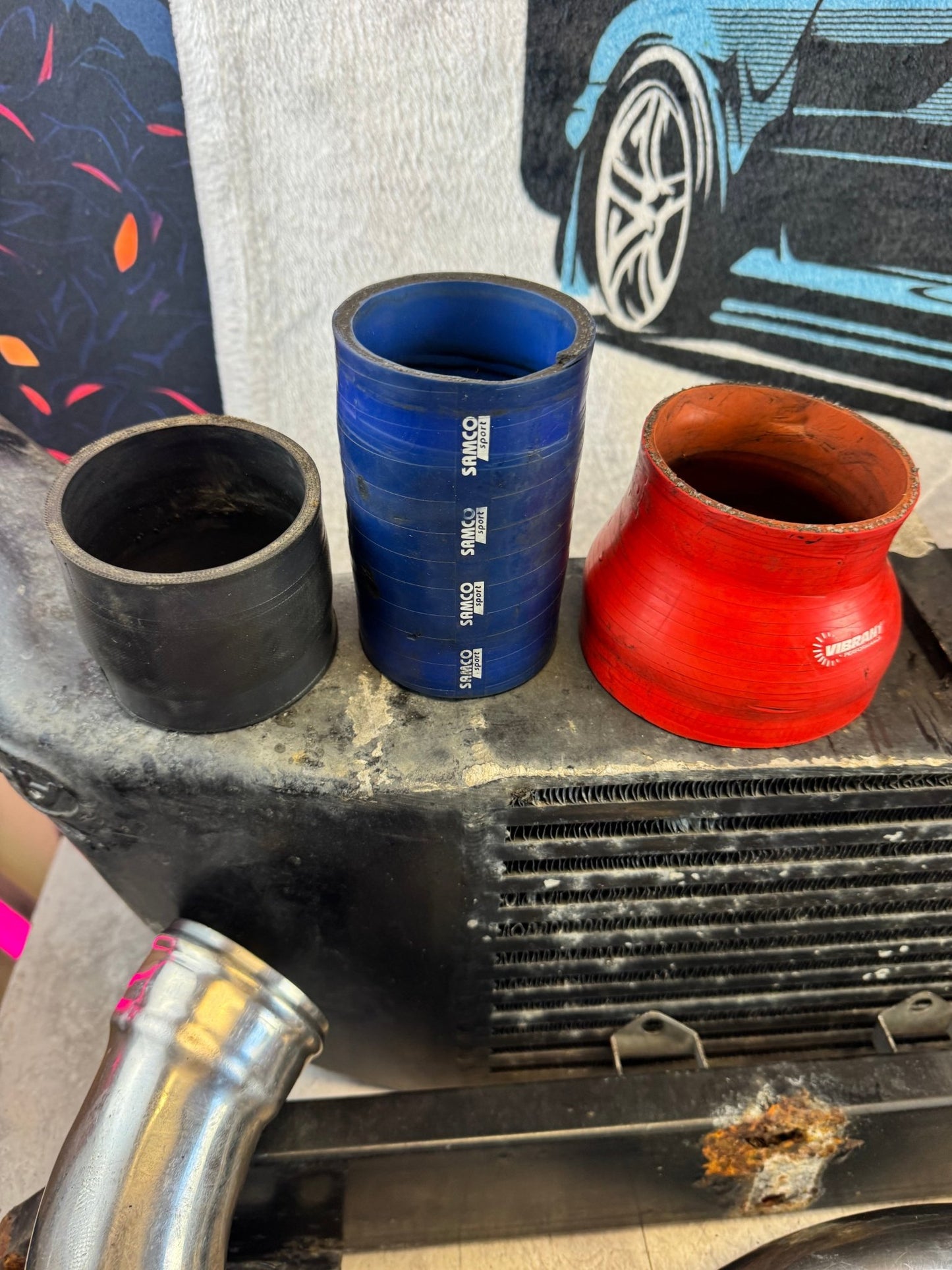 2002-2007 Subaru WRX STi Rare 4.5" APS Front Mount Intercooler Kit For Rotated Turbo P5