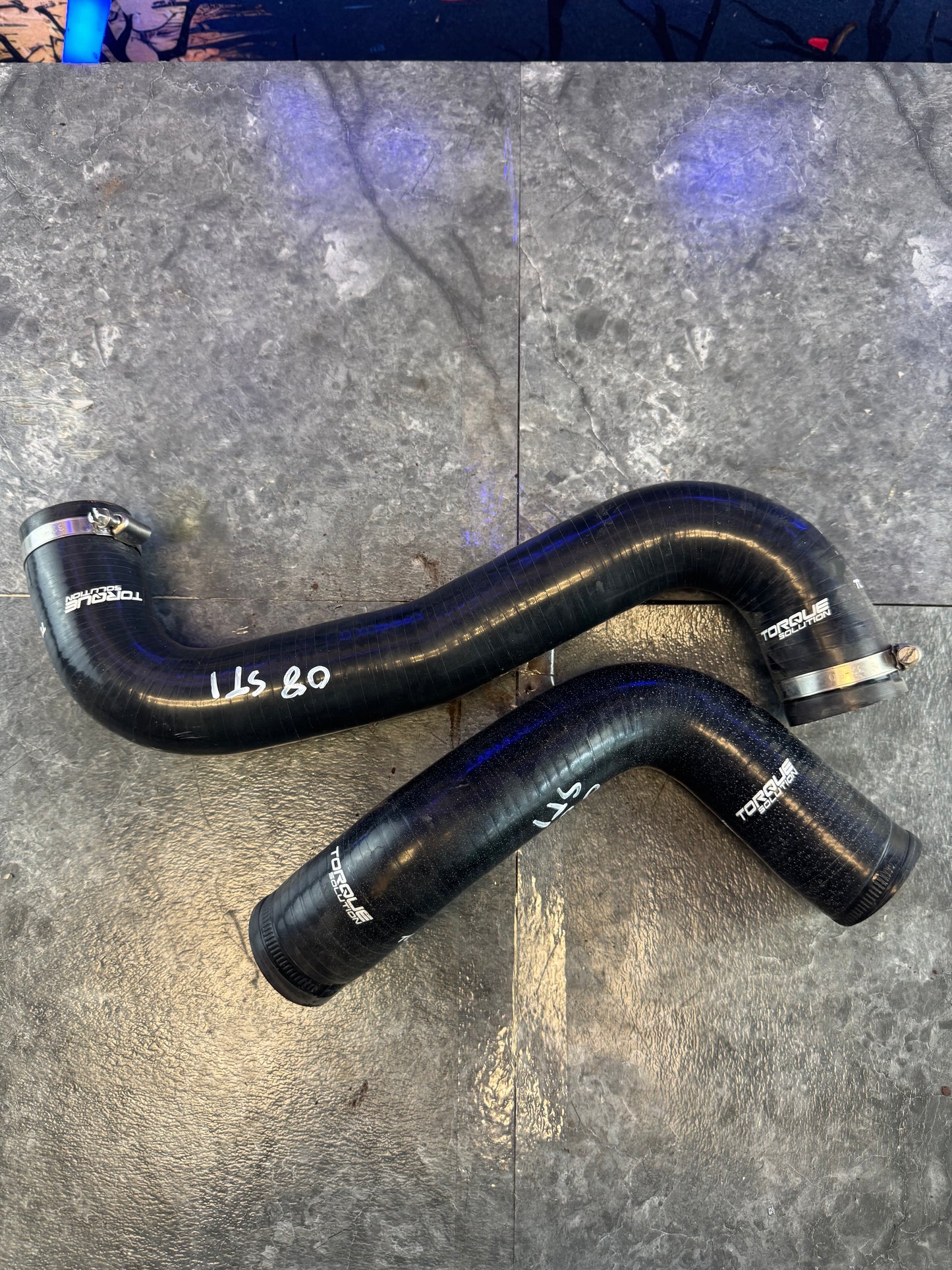 2008-2021 Subaru WRX STi Torque Solution Silicone Upper And Lower Radiator Hoses Black