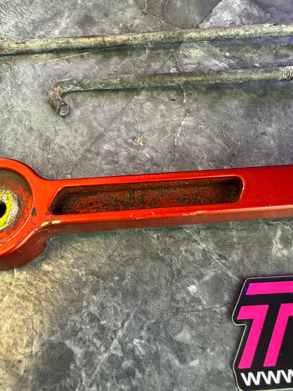 2004-2021 Subaru Impreza WRX STi Aftermarket Billet Aluminum Battery Tiedown Hold Down Red