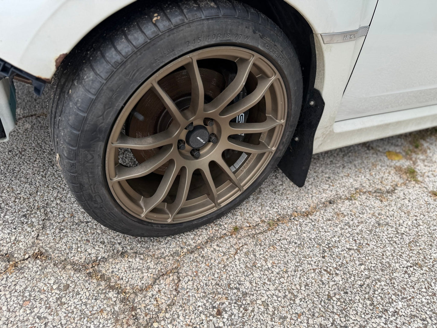 AVID AV20 Matte bronze wheels for Subaru wrx & Impreza 5x100 18 x 8.5 + 38 clears STi brembos