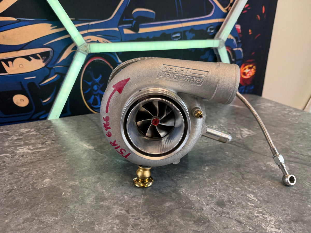 ETS “ rotated “ turbo kit 2008 - 2021 Subaru STi PTE 6466 w/ T51R mod gen 2 ball bearing