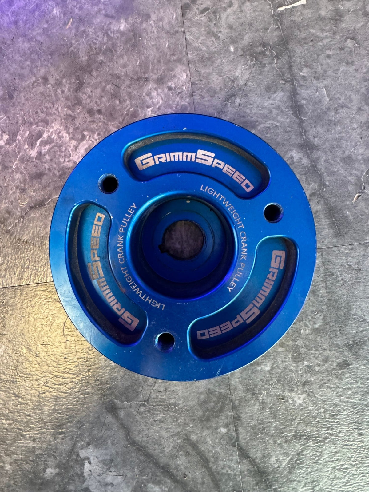 2004-2021 Subaru STi 2002-2014 WRX Grimmspeed Lightweight Crank Pulley Blue