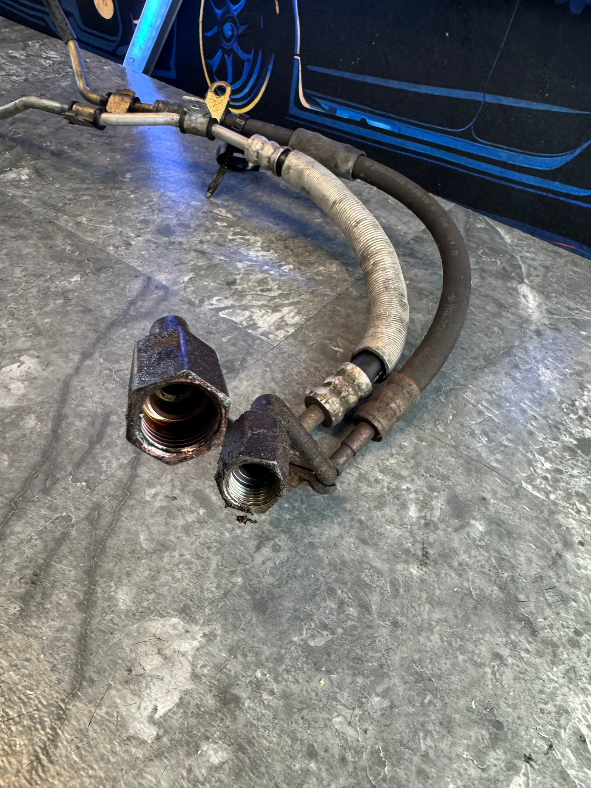 2004-2007 Subaru Impreza WRX STi Power Steering Rack & Pinion High Pressure Lines Hoses