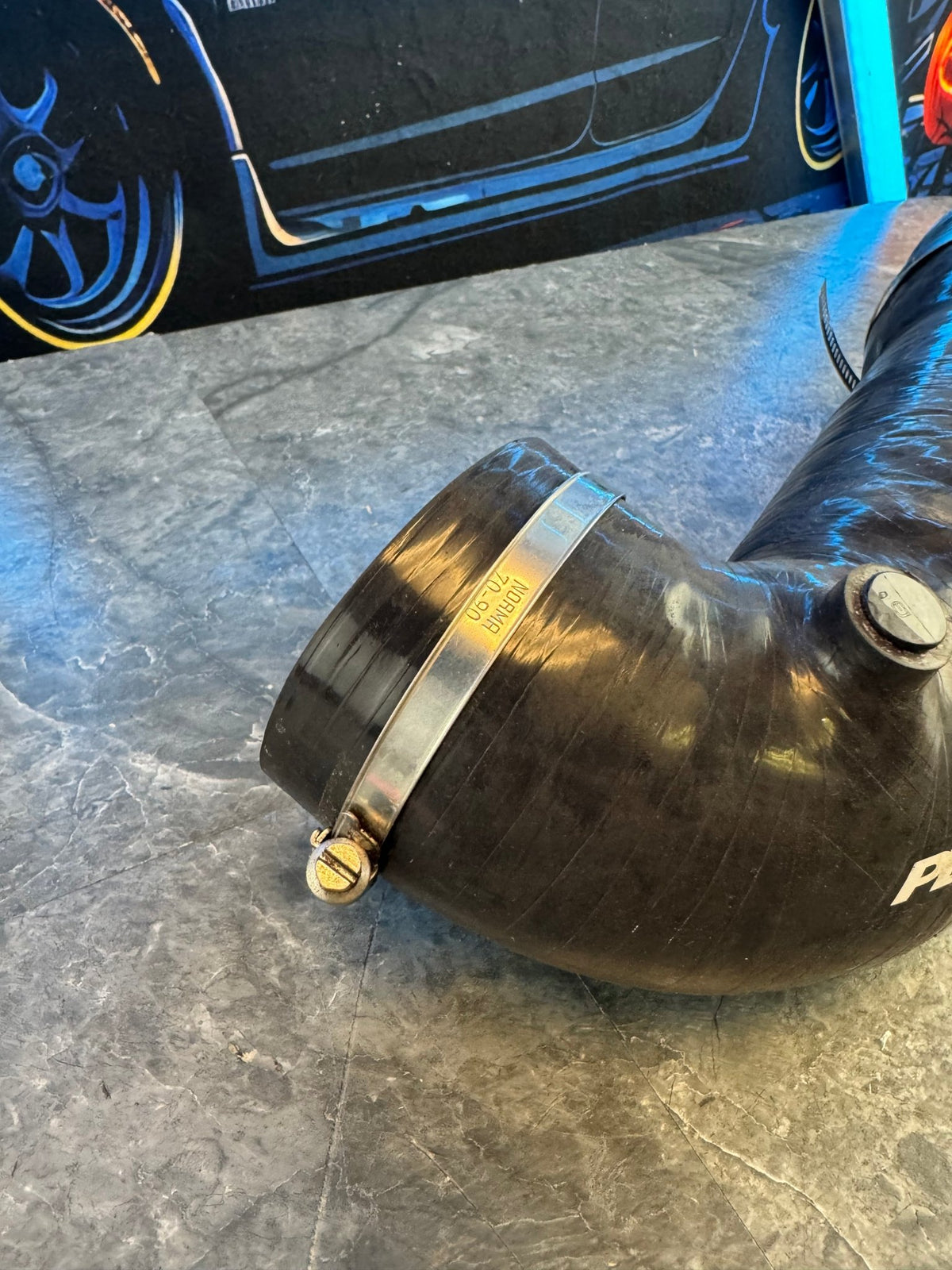 2008-2021 Subaru WRX STi Perrin 84mm Turbo Inlet FP Turbo Size Black
