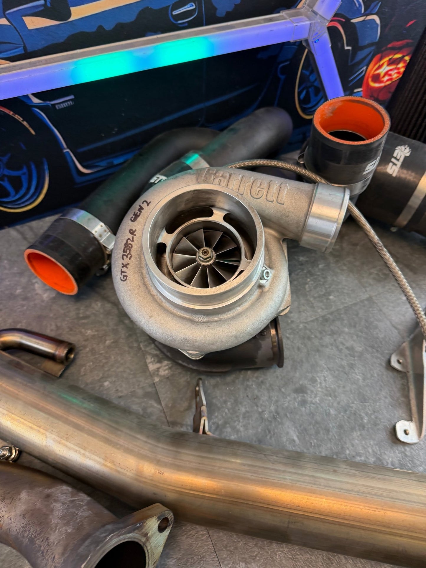 ETS rotated turbo kit 15-21 Subaru STi ej257 900 horsepower Garrett gtx 3582 R GEN 2 tial