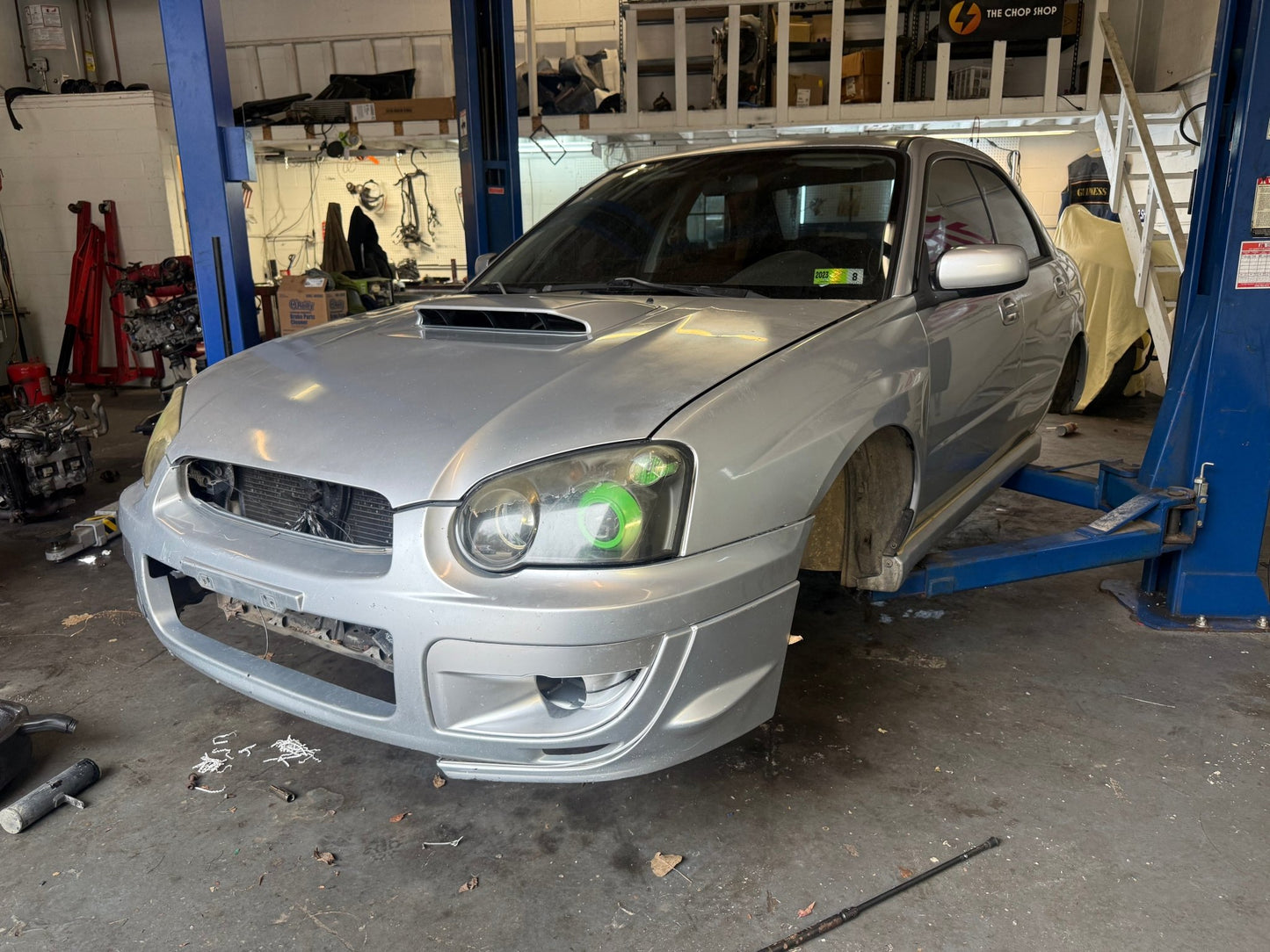 2005 Subaru wrx Sedan PSM platinum silver metallic chassis car shell project
