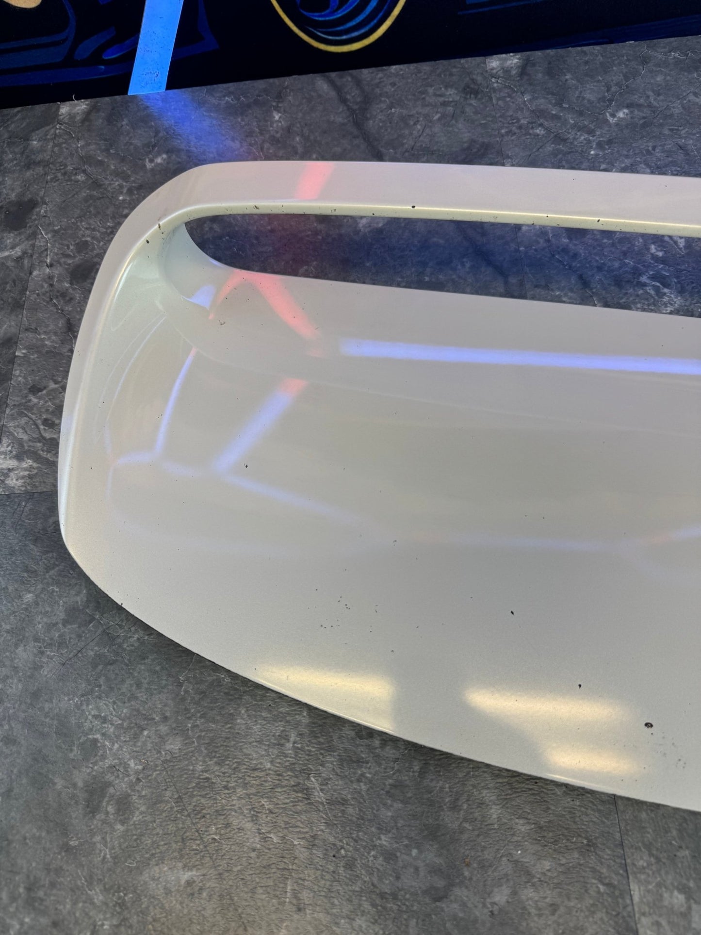 2008-2014 Subaru WRX STI OEM Hood Scoop White Vent Genuine Assembly