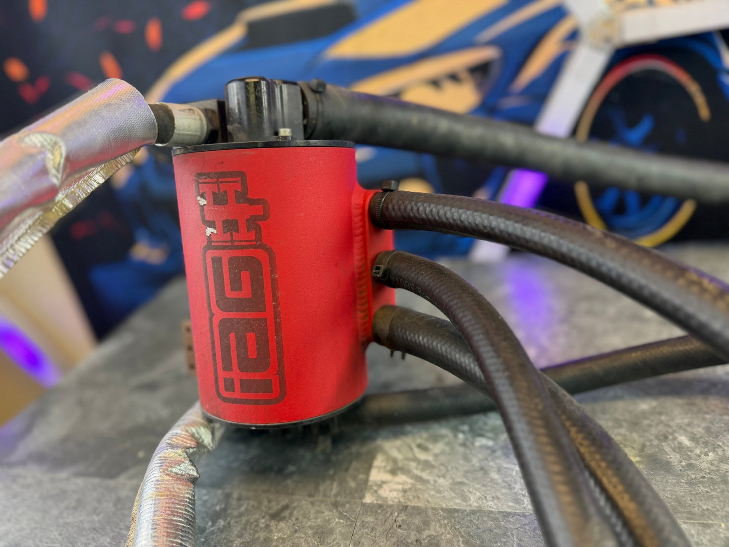 IAG aos air oil separator 08-21 Subaru STi comp competition ( no longer made ) v2 w/ pitch stop bracket