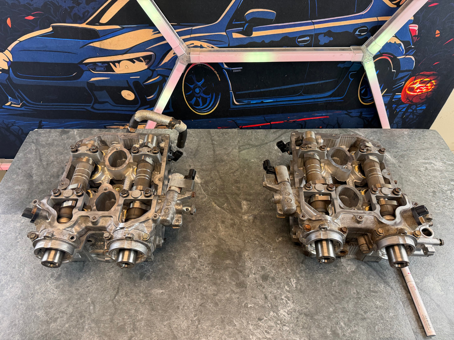 W25 OEM 2008 - 2021 Subaru STi DAVCS cylinder heads w/ oem camshafts RE BUILT