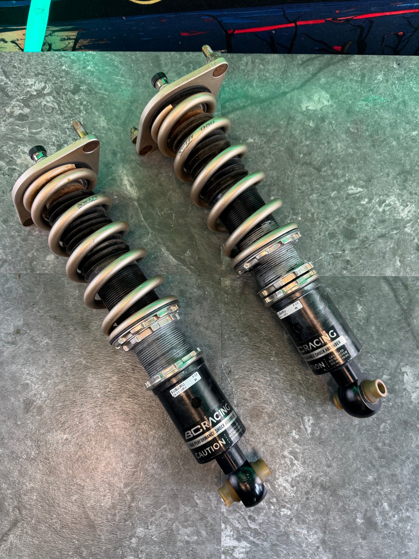 2008-2014 Subaru WRX BC Racing Rear Coilovers With Swift Springs