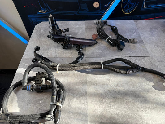 fuel kit for 08-21 Subaru STi 08-14 wrx IAG e85 fuel lines , IAG rails , Cobb flex fuel kit & areomotive regulator