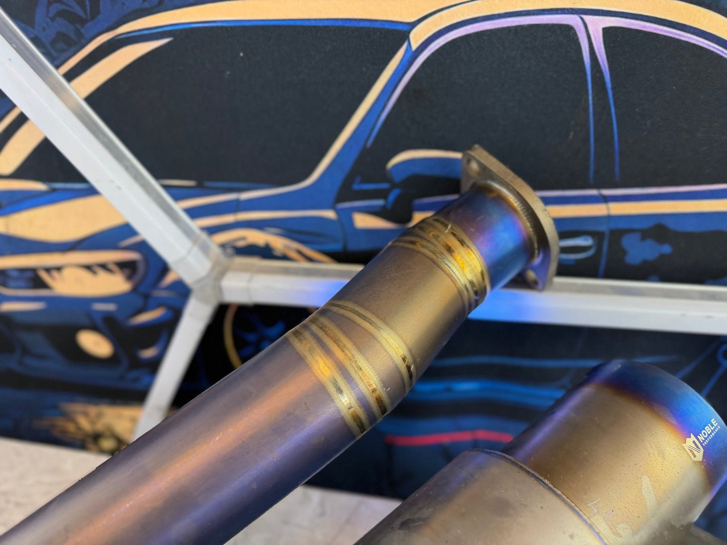 NOBLE full TI titanium catback exhaust system 08-21 Subaru wrx & STi
