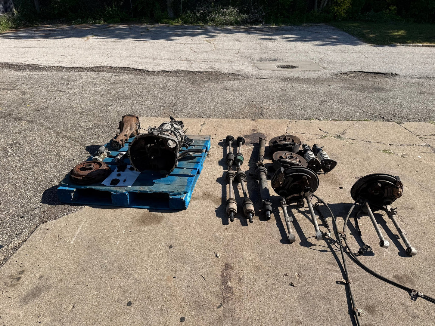 2002 - 2007 wrx 04-07 subaru  STi 6 speed transmission swap package for wrx DCCD brembos r 180 I wire