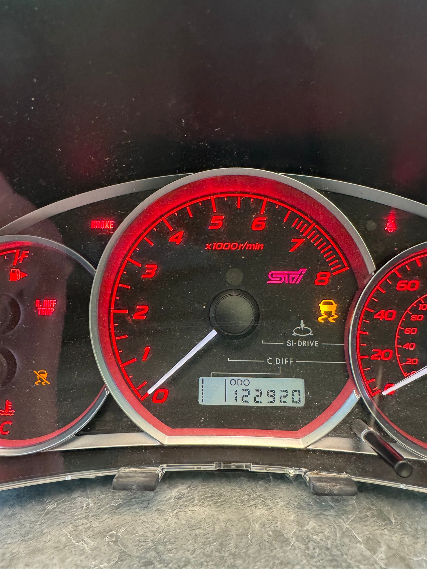 2008-2014 Subaru STi OEM Instrument Gauge Cluster Tested 122k