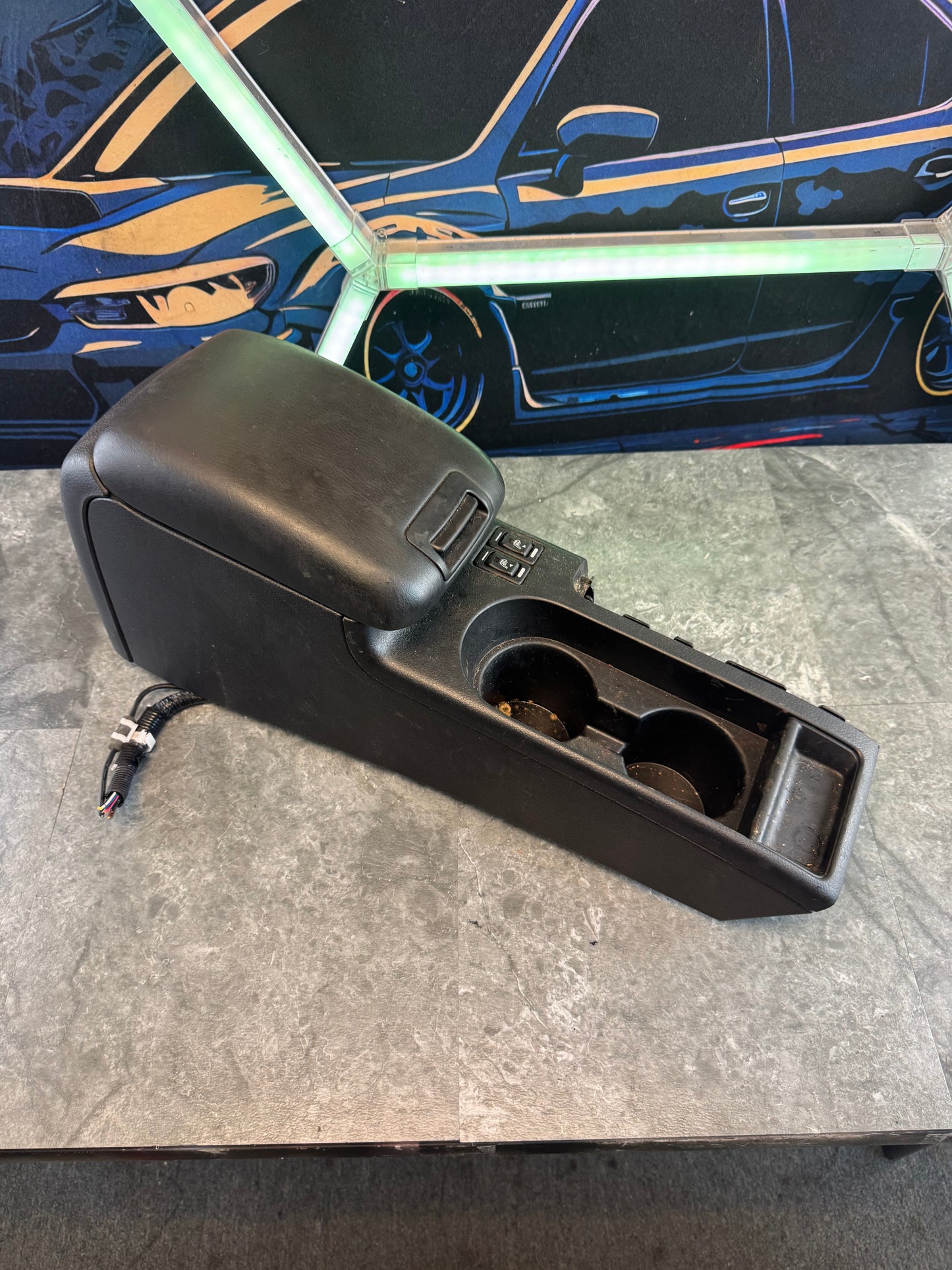 2008-2014 Subaru Impreza WRX STi OEM Center Console Assembly Storage Compartment Cup Holder Trim