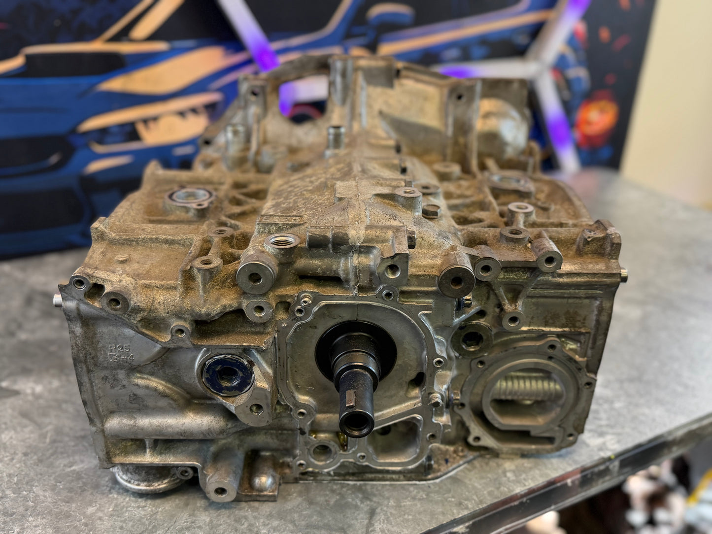 BUILT & FORGED EJ257 engine shortblock Subaru wrx & STi 99.75 MM manleys , h beam & arp rod bolts , STi nitrate crank
