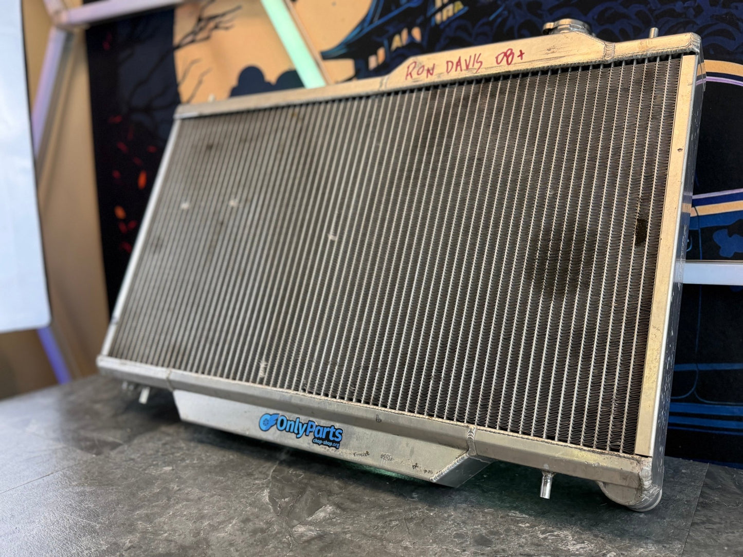 RON DAVIS racing products MASSIVE radiator 08 + Subaru STi ej257 wrx 1” wide twin row