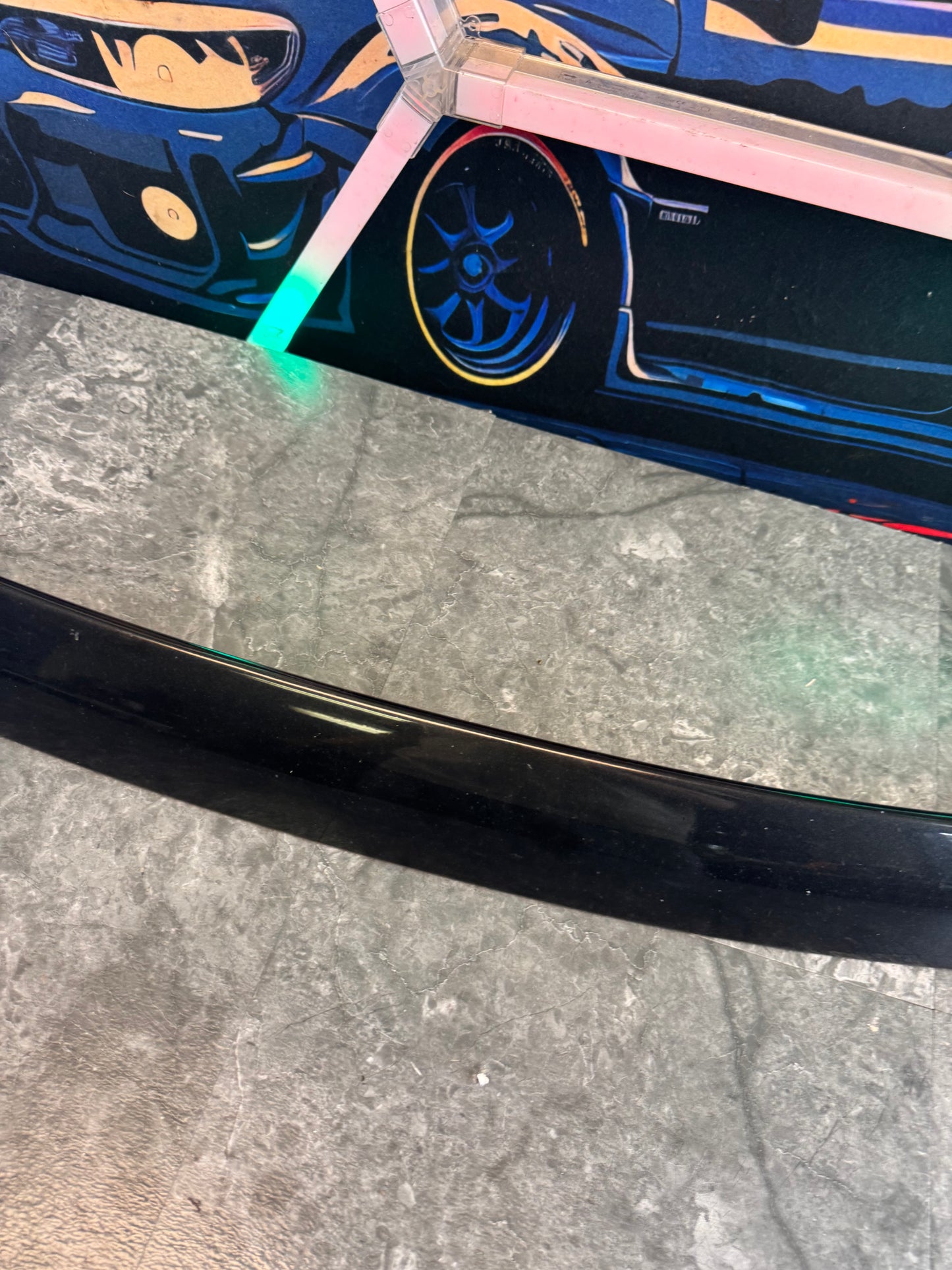 2006-2007 Subaru WRX STi OEM Rear Roof Spoiler Wing Center Spoiler Assembly