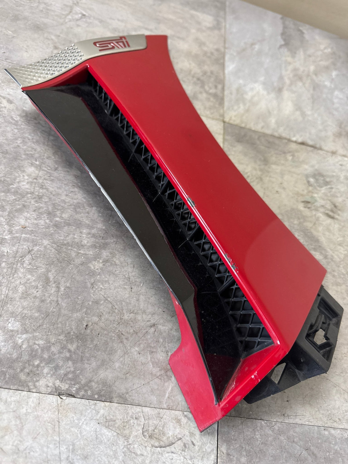 2015-2021 Subaru WRX STi OEM RH Fender Garnish Lightning Red