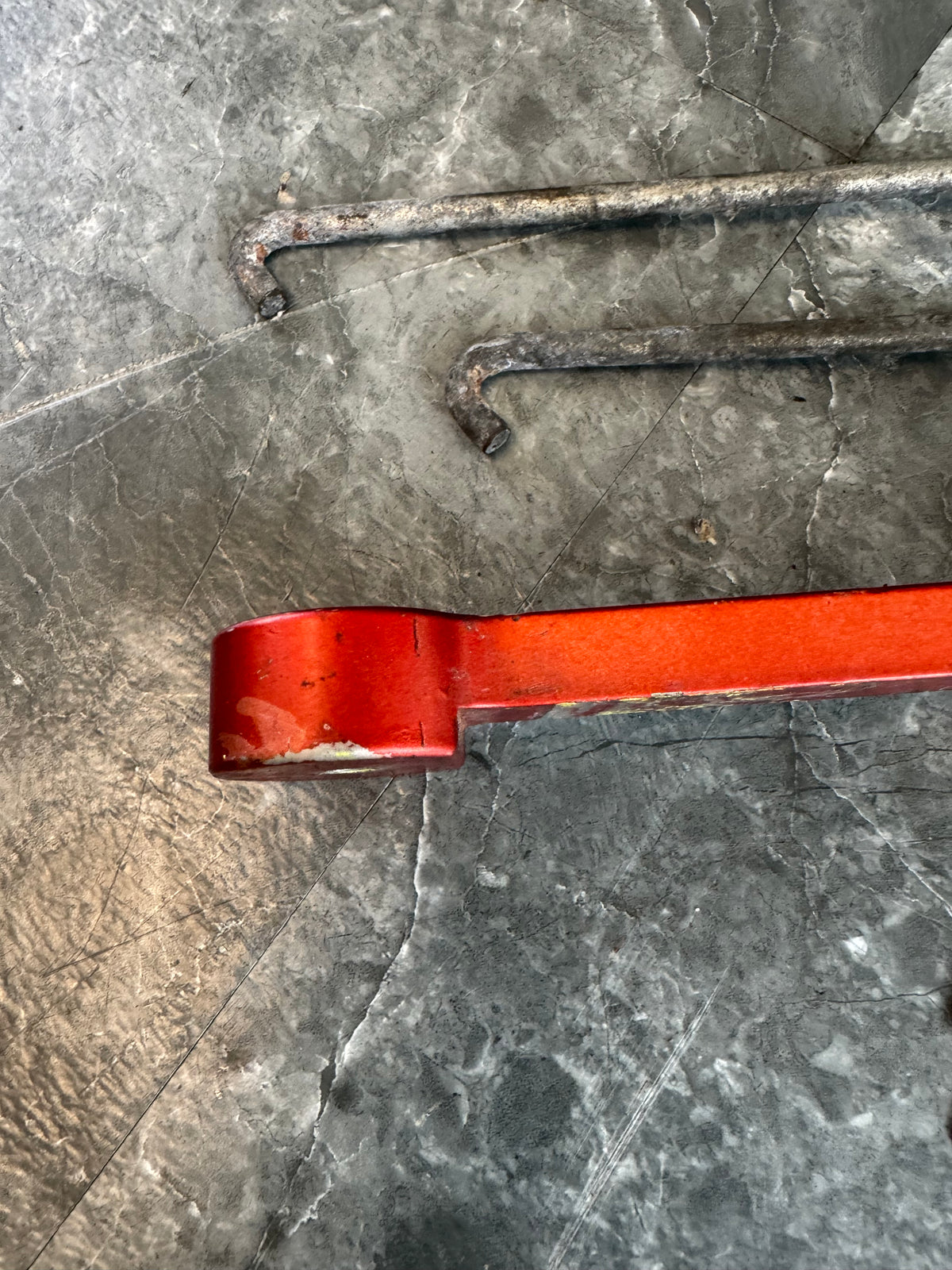 2004-2021 Subaru Impreza WRX STi Aftermarket Billet Aluminum Battery Tiedown Hold Down Red