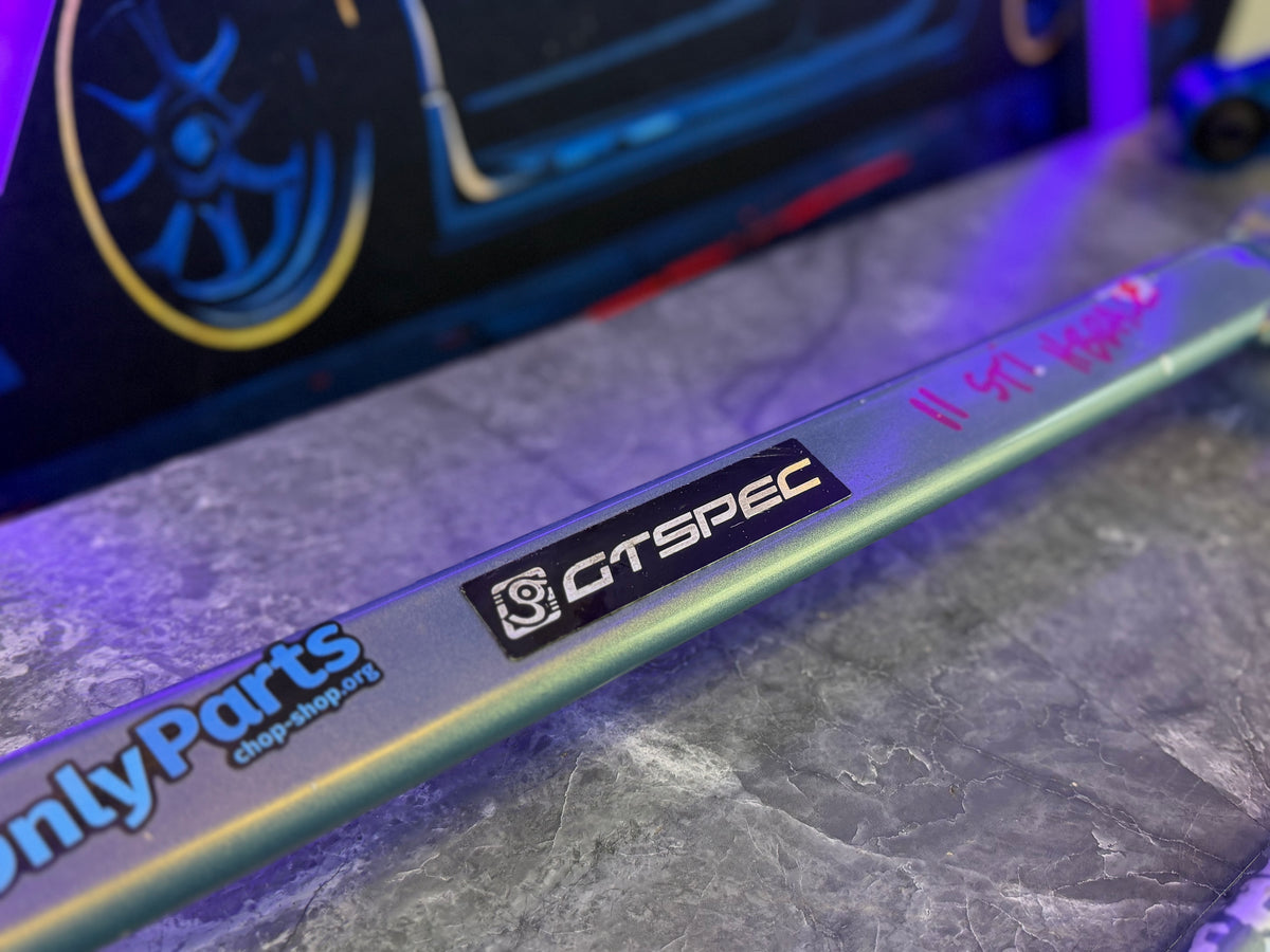 GT SPEC “ h “ brace under car suspension tie bar 2008 - 2014 Subaru STi & wrx