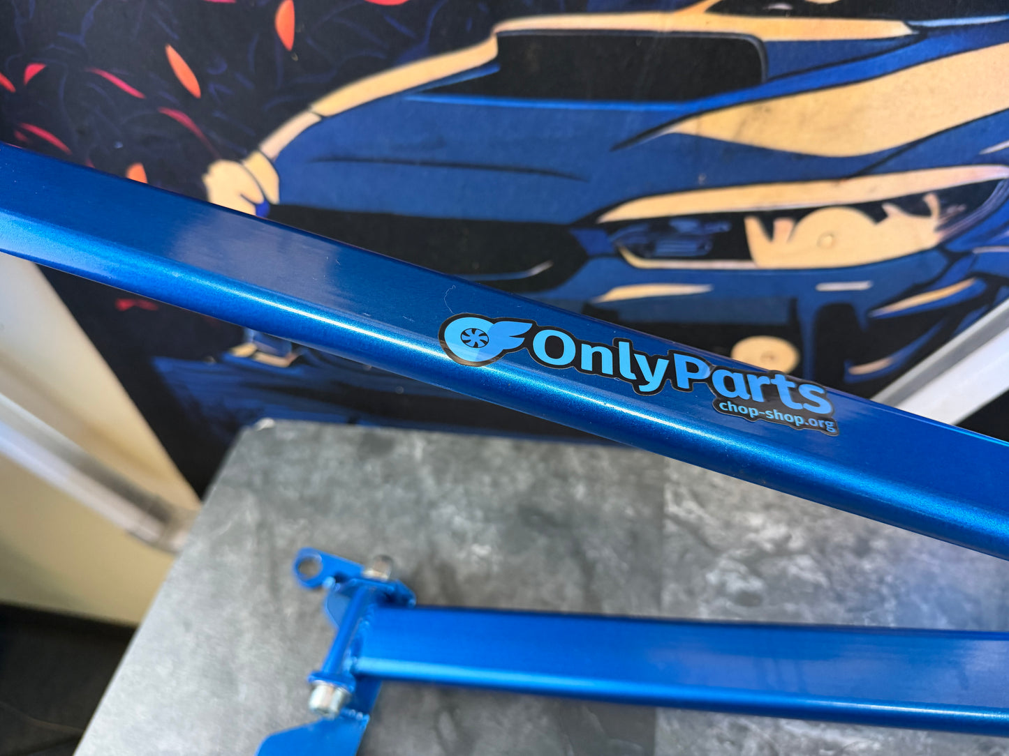 CUSCO rear  “ x “ bar brace chassis 2015 - 2021 Subaru STi and wrx suspension tie bracket