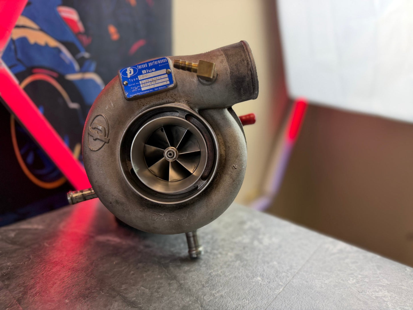 FP BLUE turbo charger Subaru STi & wrx 84 mm FAP cover JOURNAL BEARING WELDED BILLET