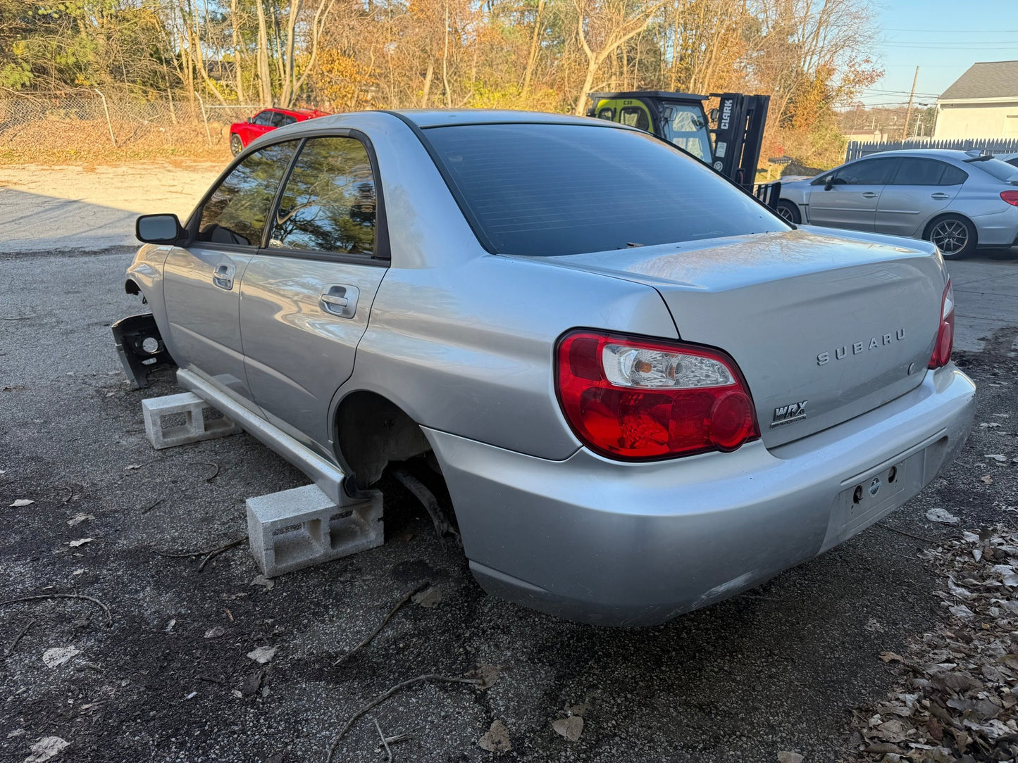 2005 Subaru wrx Sedan PSM platinum silver metallic chassis car shell project