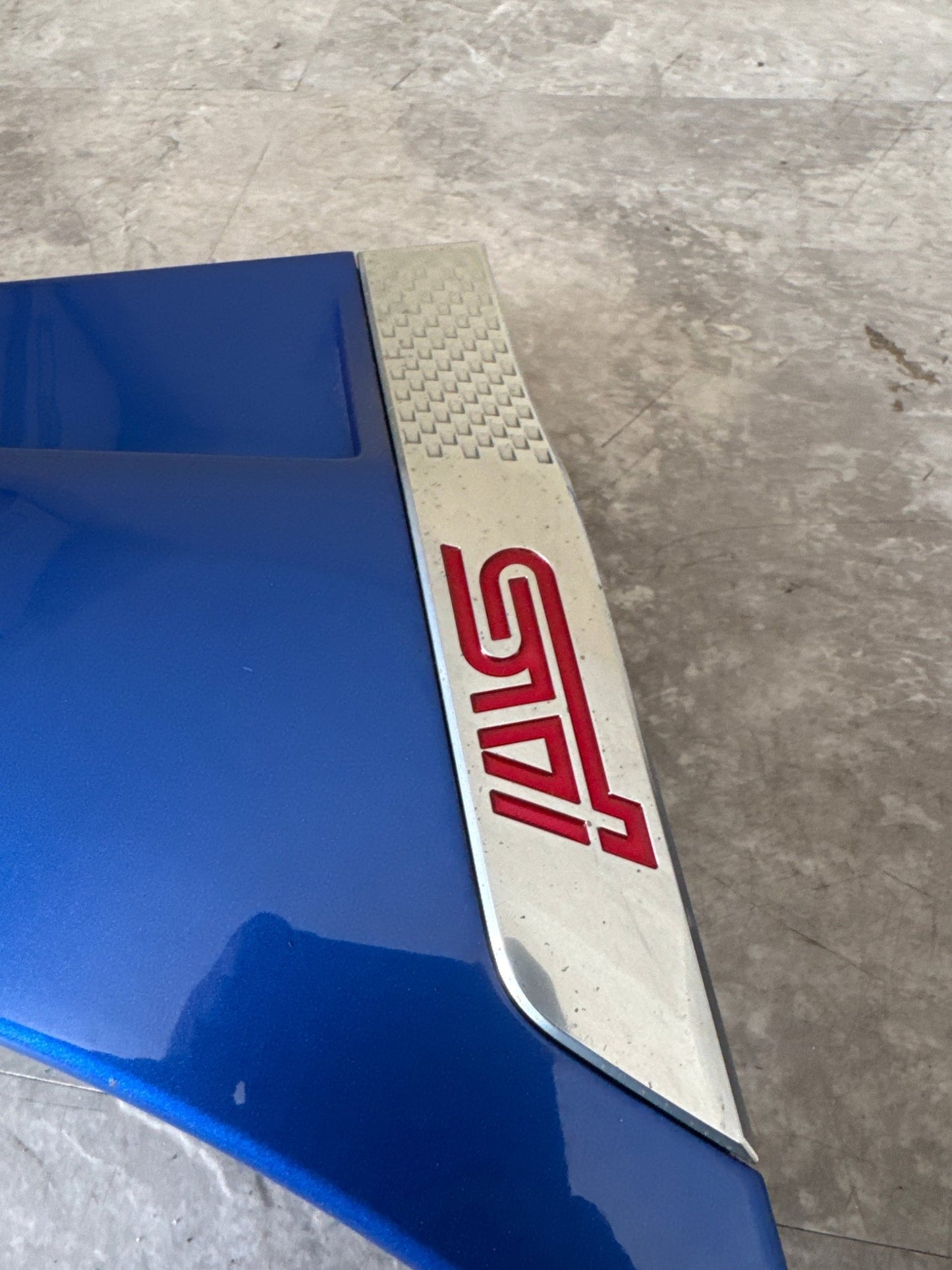 2019-2021 Subaru WRX STi Right OEM Fender Molding (K7X Blue) WRB