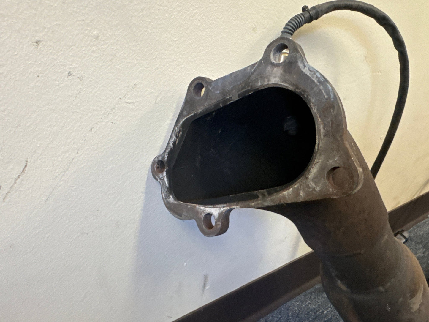 HKS Downpipe Cast Bellmouth / Twin-Catted / Dual O2 Bungs 08-14 WRX 08-17 STi