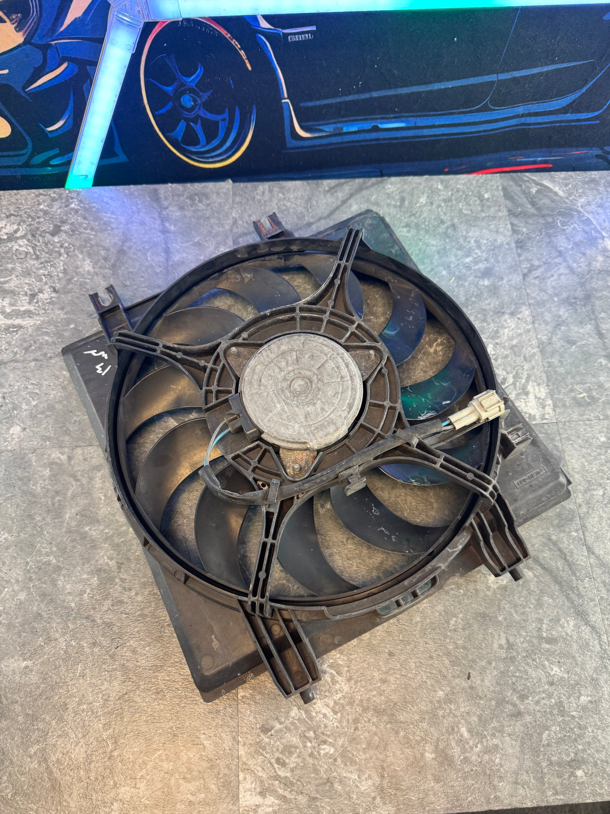 2008-2014 Subaru Impreza WRX STi OEM Radiator Fan 9-Blade Cooling Fan