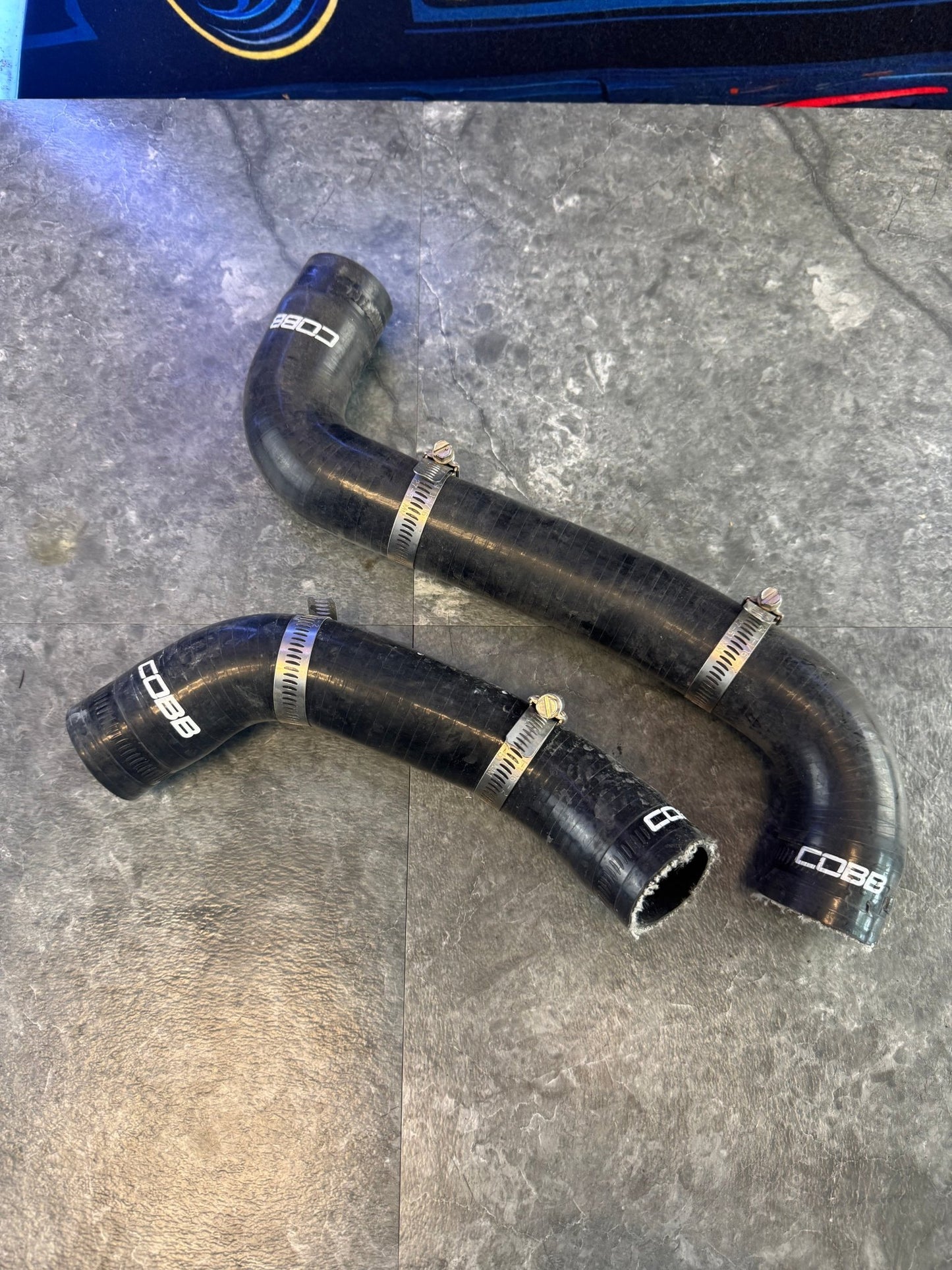 2008-2021 Subaru WRX STi Cobb Silicone Upper And Lower Radiator Hoses Clamps Black /