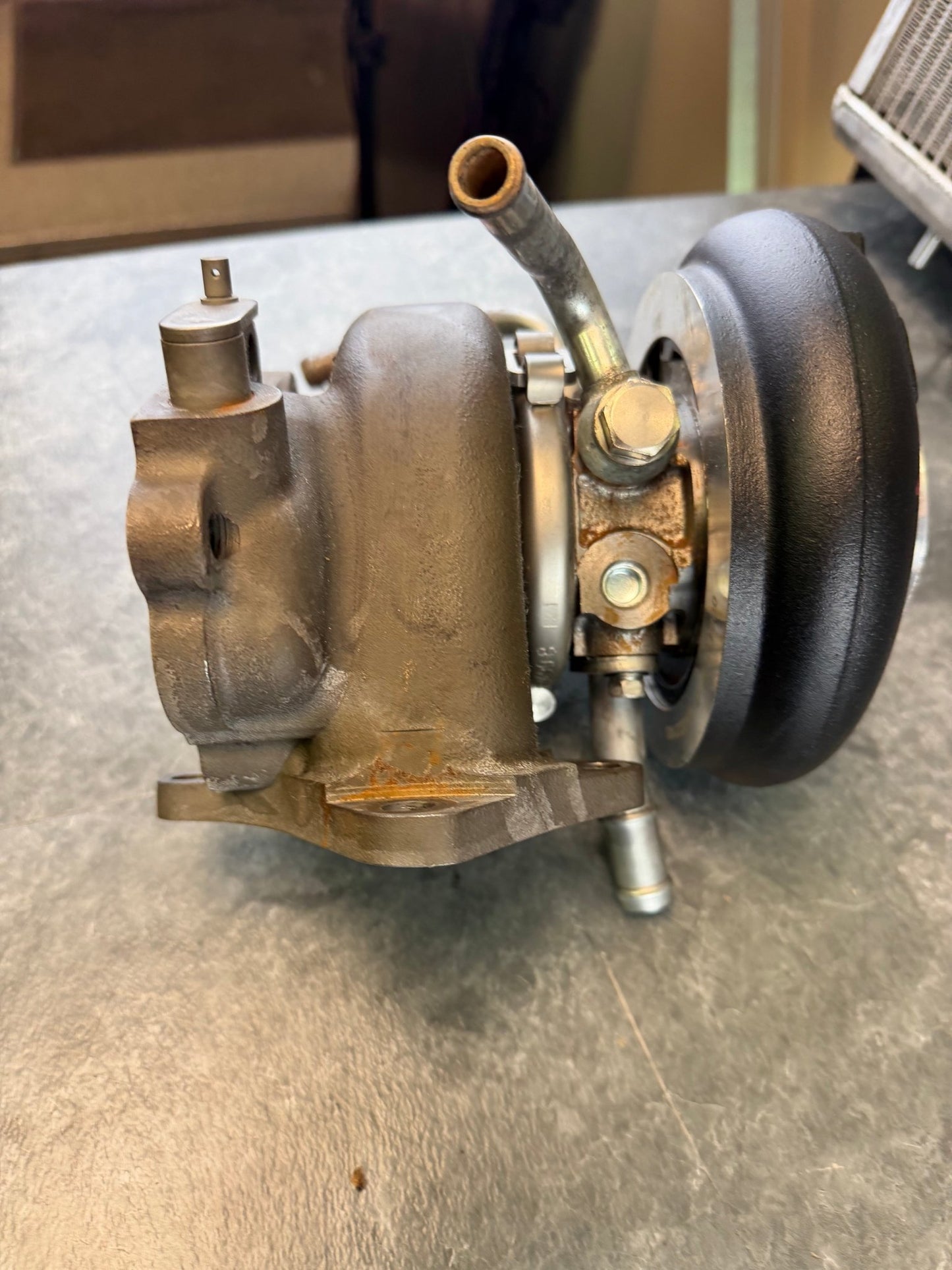 FP “ black “ stock location turbo Subaru STi & wrx ej257 forced performance 84 HTZ 3.25” cover JB 10 CM